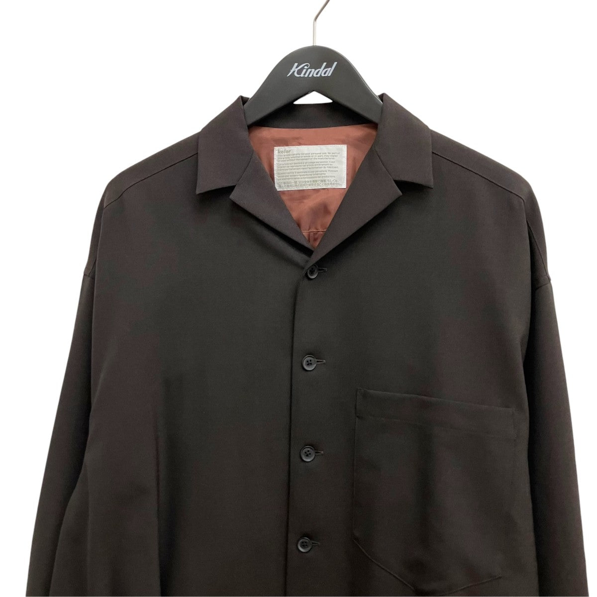 KOLOR asymmetric shirt jacket 24SCM-G12110S 古着・中古-3枚目のアイテム画像
