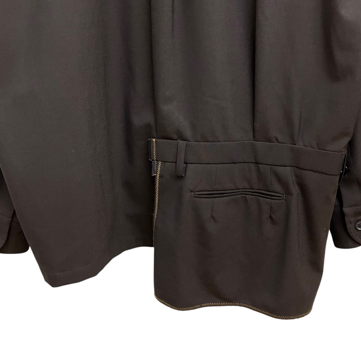 KOLOR asymmetric shirt jacket 24SCM-G12110S 古着・中古-4枚目のアイテム画像