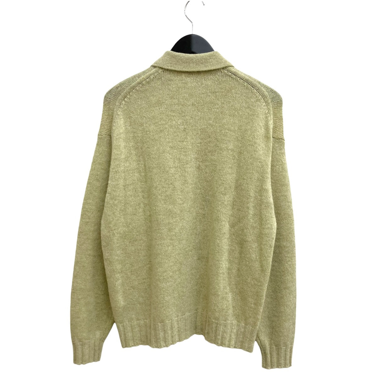 AURALEE SHETLAND WOOL CASHMERE KNIT CARDIGAN A23AC01SC 古着・中古-2枚目のアイテム画像