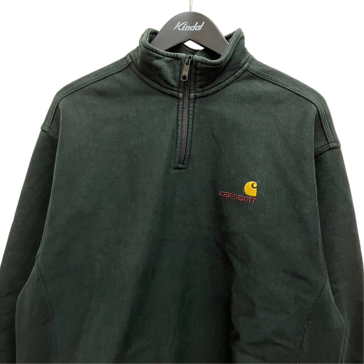 CarHartt Half Zip American Script Sweat I027014 古着・中古-3枚目のアイテム画像