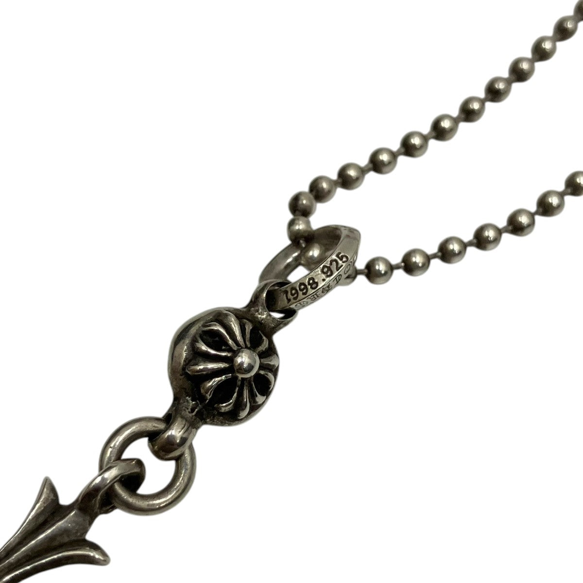 CHROME HEARTS 1B TINY CH CROSS 1ボールタイニーCHクロスネックレス2352-304-0010-9100 古着・中古-5枚目のアイテム画像