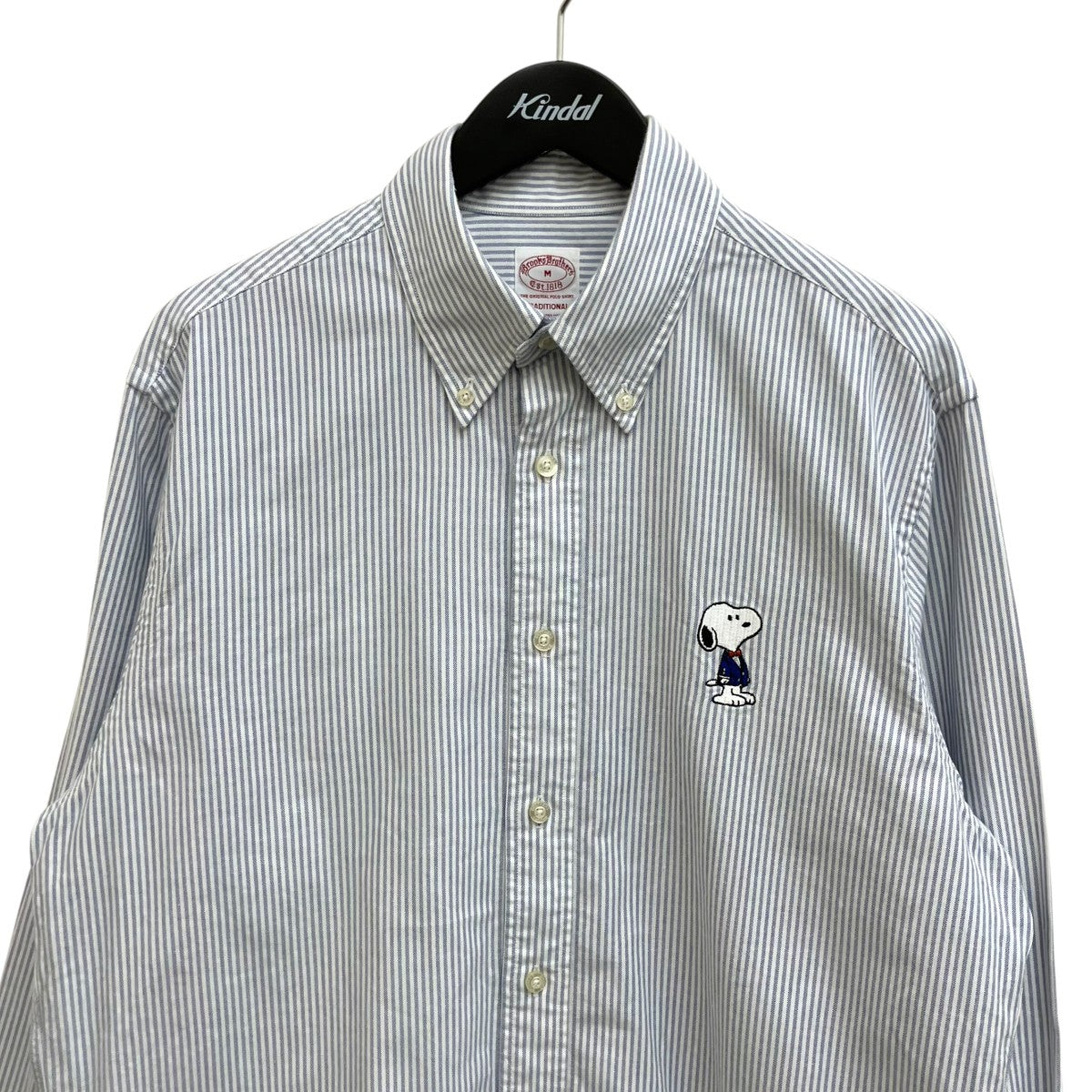 BROOKS BROTHERS ×PEANUTSストライプボタンダウンシャツ19-77-2507-75 古着・中古-3枚目のアイテム画像