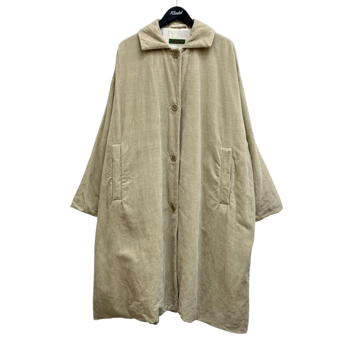 CASEY CASEY BIG BLOBBY COAT VELVET 17FM110 古着・中古-1枚目のアイテム画像