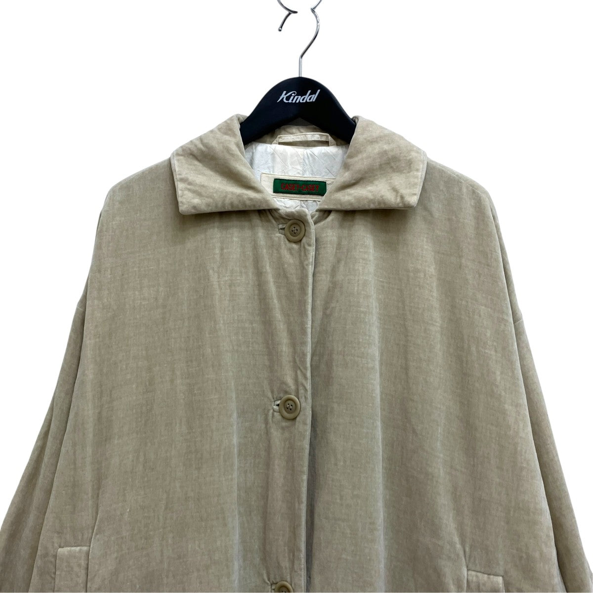 CASEY CASEY BIG BLOBBY COAT VELVET 17FM110 古着・中古-3枚目のアイテム画像