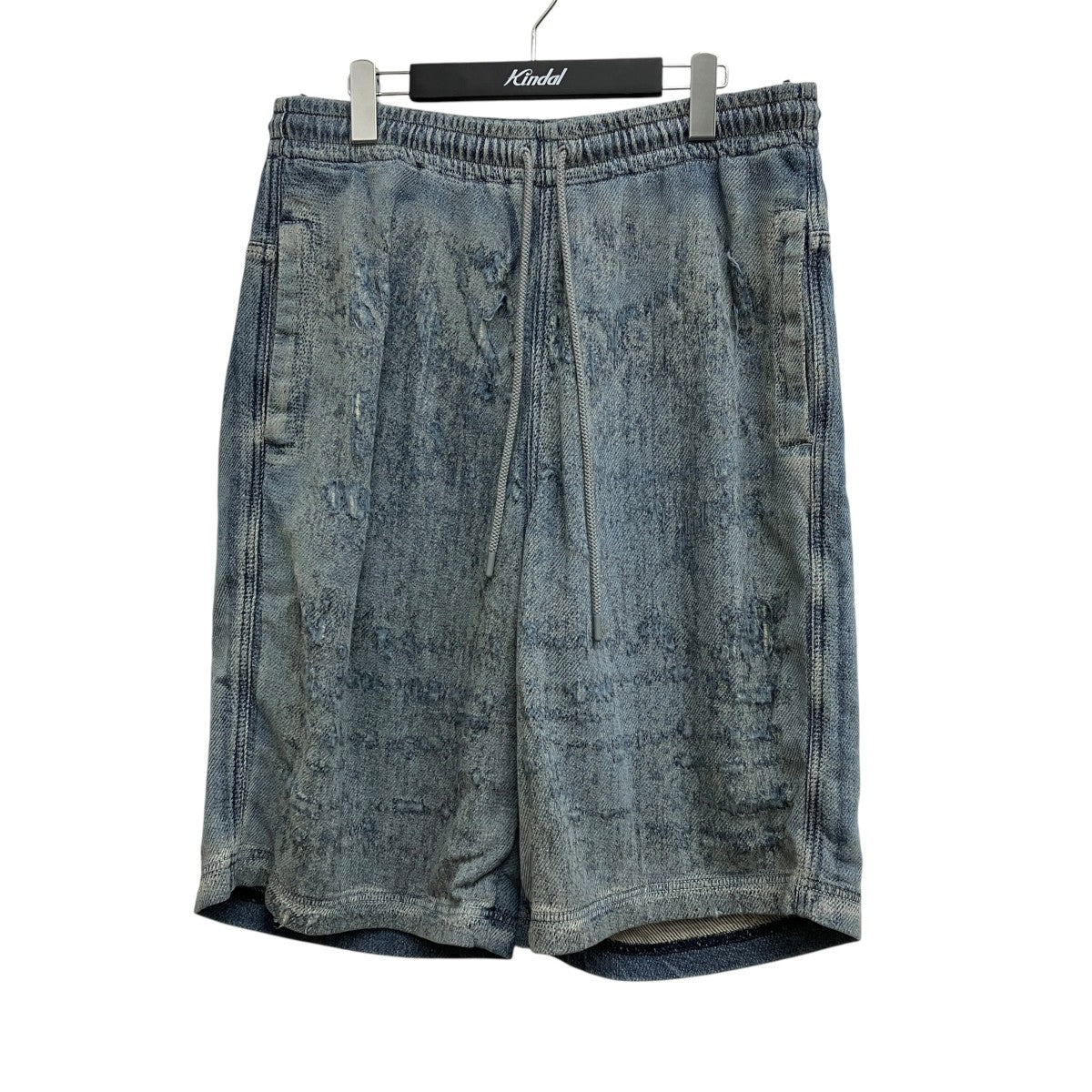 DIESEL D-Enimos-Short-Fsg Bermudas In Ultra-Destroyed Jacquard Denim 068RQ 古着・中古-1枚目のアイテム画像