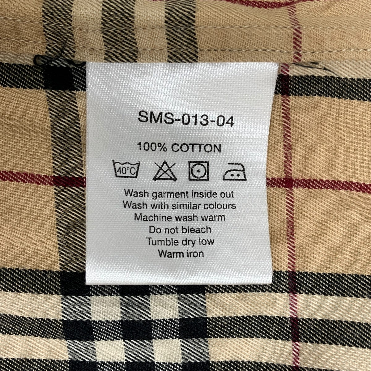 BURBERRY LONDON チェックシャツSMS-013-04 古着・中古-7枚目のアイテム画像
