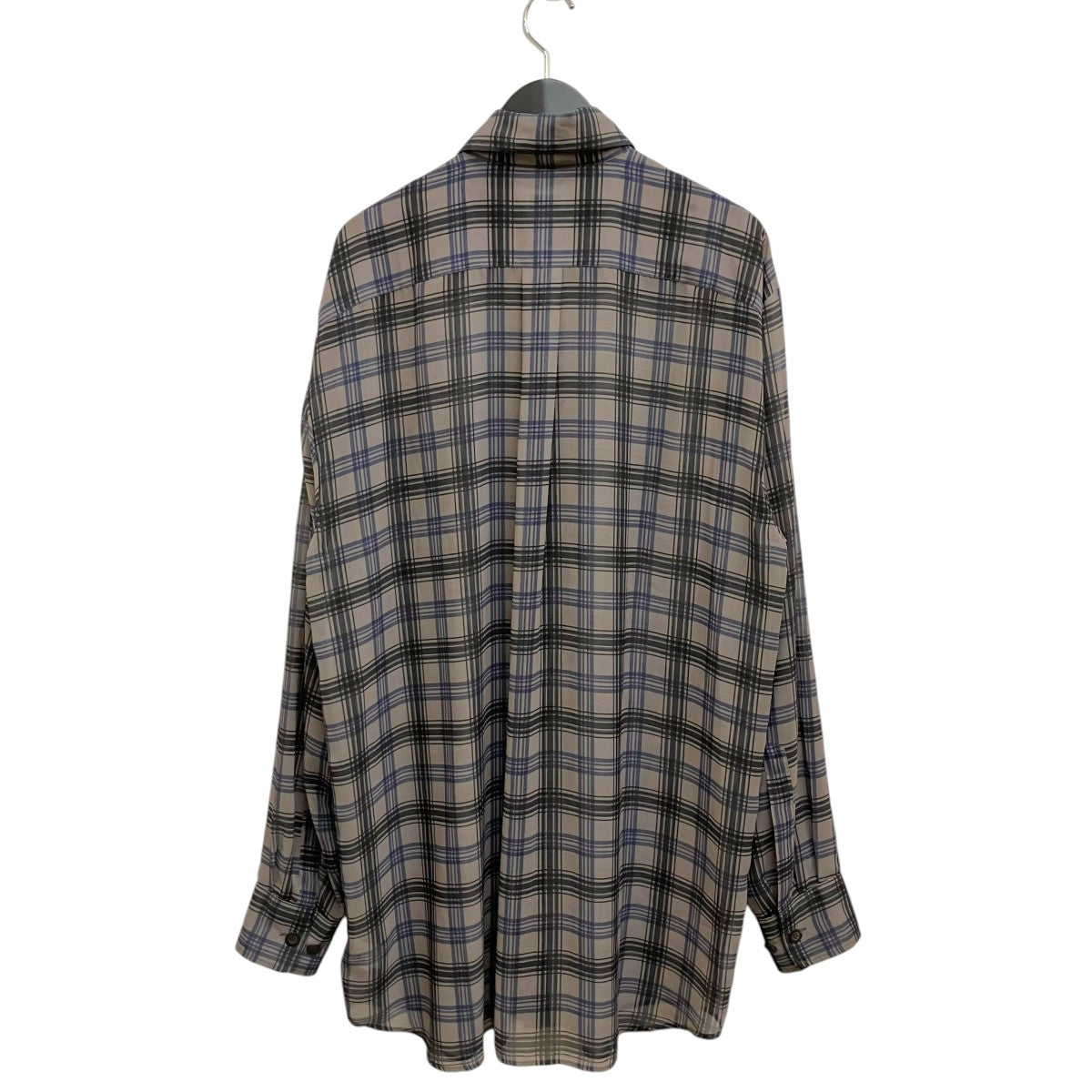 DRIES VAN NOTEN シアーチェックシャツ 古着・中古-2枚目のアイテム画像