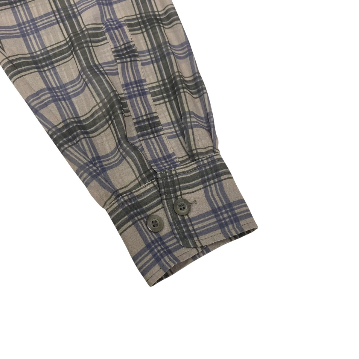DRIES VAN NOTEN シアーチェックシャツ 古着・中古-4枚目のアイテム画像