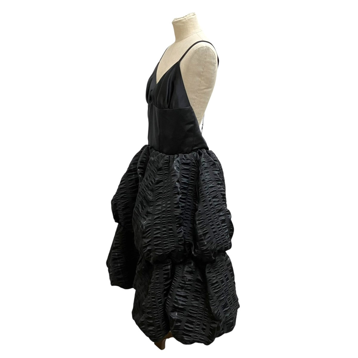 26SSShirring-Processed Voluminous Camisole Dressキャミソールワンピース3Q-O003-051