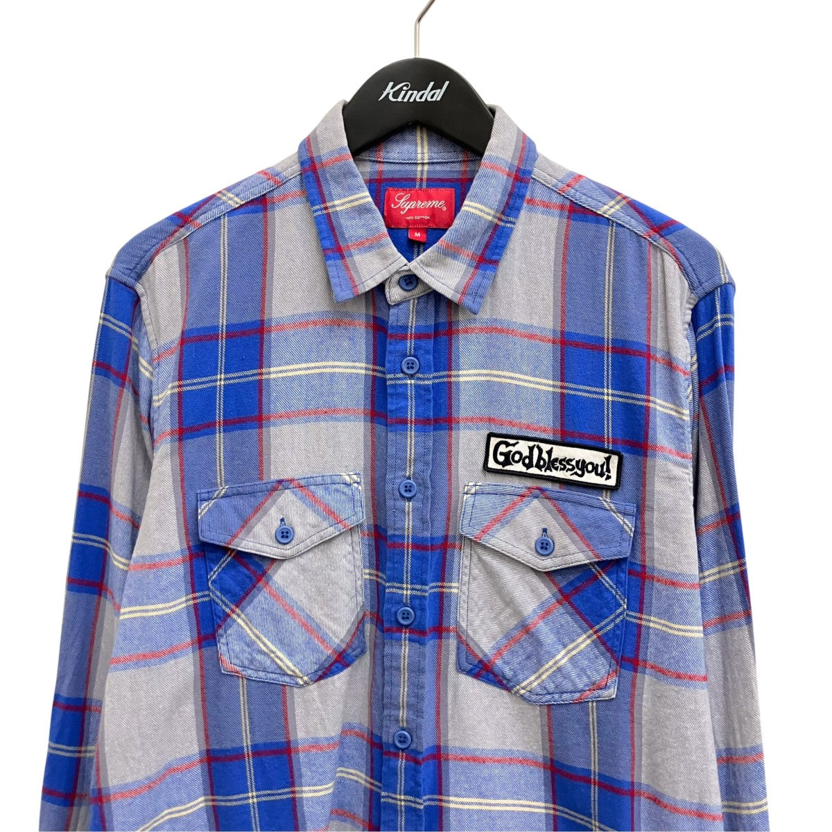 God Bless Plaid Flannel Shirtチェックシャツ