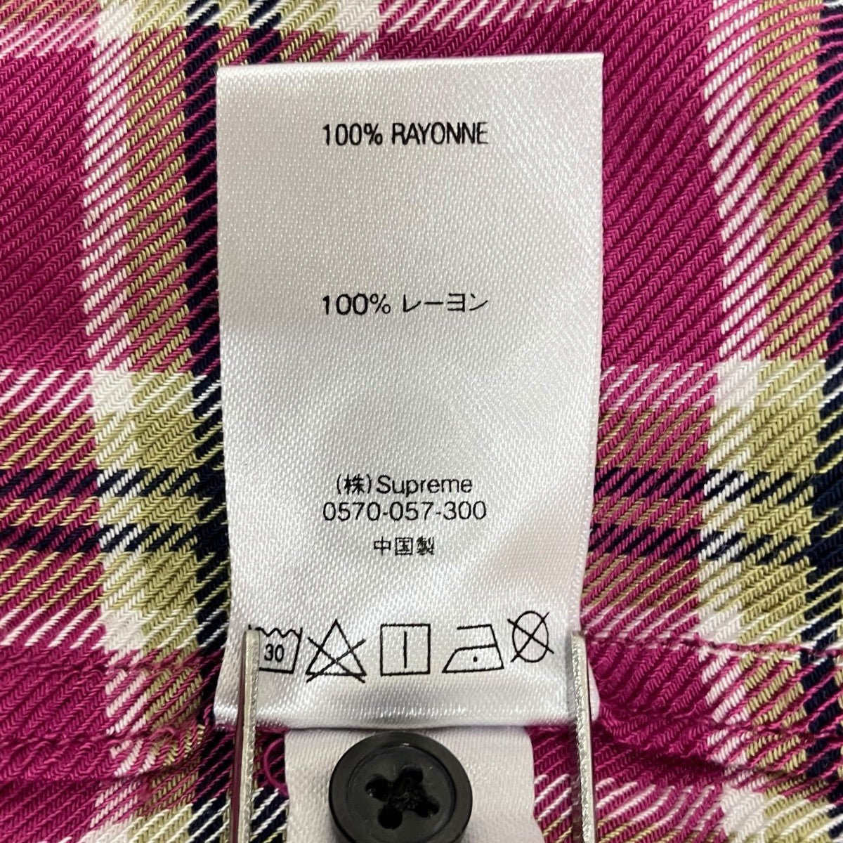 Plaid Rayon Shirtチェックシャツ