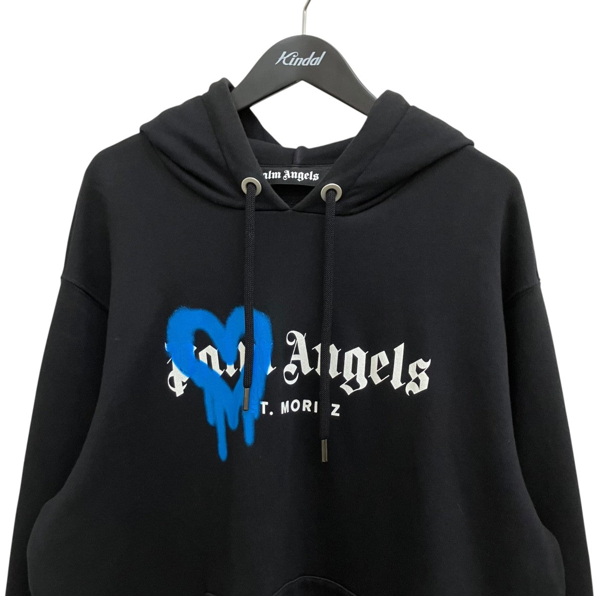 Palm Angels 21AWMoritz Heart Sprayed HoodyパーカーPMBB003F21FLE001 古着・中古-3枚目のアイテム画像