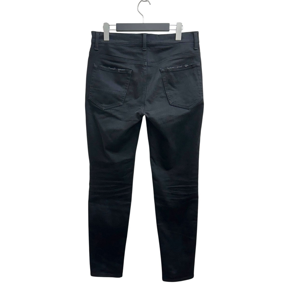 AKM HIGH POWER STRETCH PATCHWORK 5POCKET SKINNY -BLACK HARD USED-ストレッチスキニーパンツP349/CNU196 古着・中古-2枚目のアイテム画像