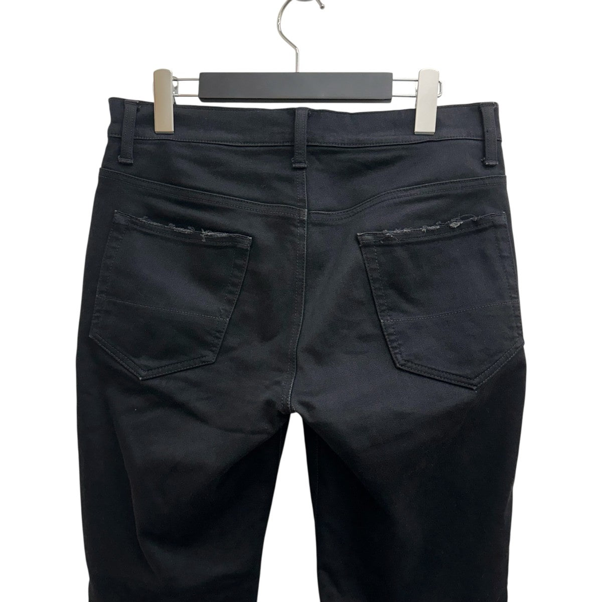 AKM HIGH POWER STRETCH PATCHWORK 5POCKET SKINNY -BLACK HARD USED-ストレッチスキニーパンツP349/CNU196 古着・中古-5枚目のアイテム画像