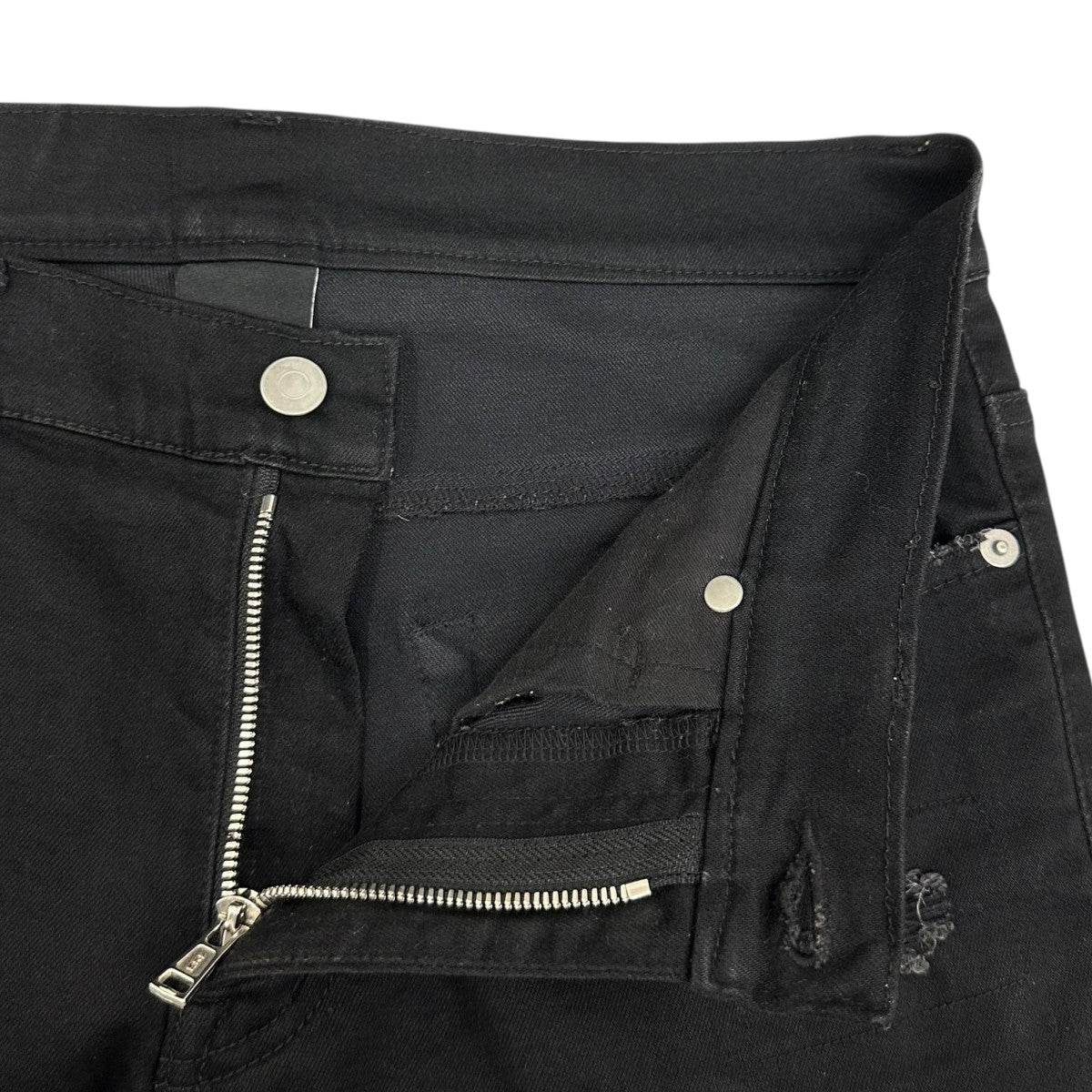 AKM HIGH POWER STRETCH PATCHWORK 5POCKET SKINNY -BLACK HARD USED-ストレッチスキニーパンツP349/CNU196 古着・中古-7枚目のアイテム画像