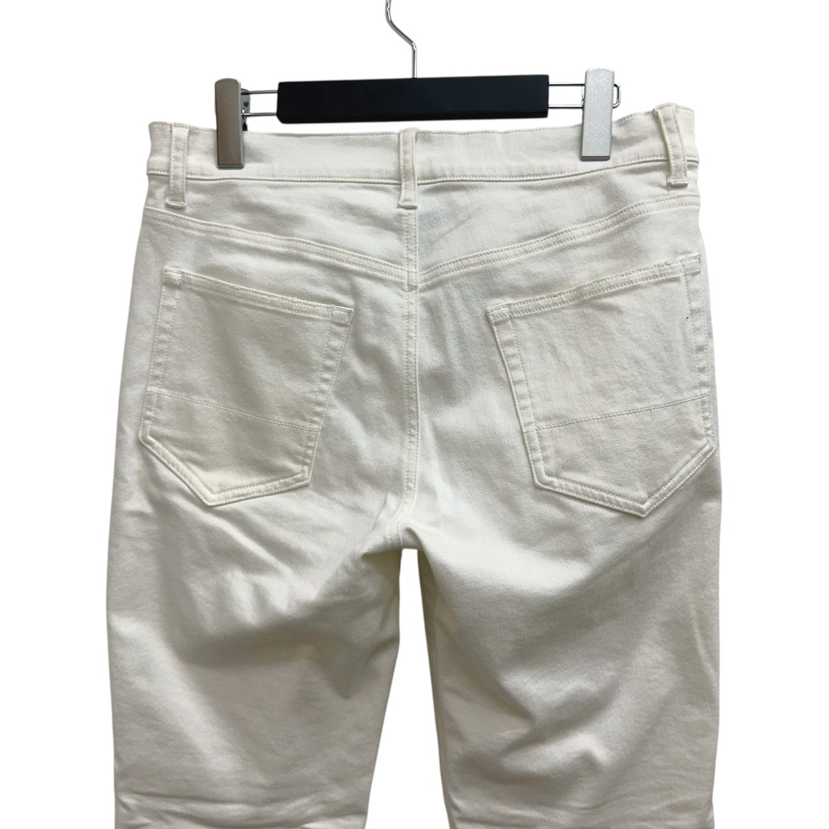AKM HIGH STRETCH PATCHWORK 5POCKET SKINNY DENIM -WHITE HARD USED-スキニーデニムパンツP349/CNU194 古着・中古-5枚目のアイテム画像