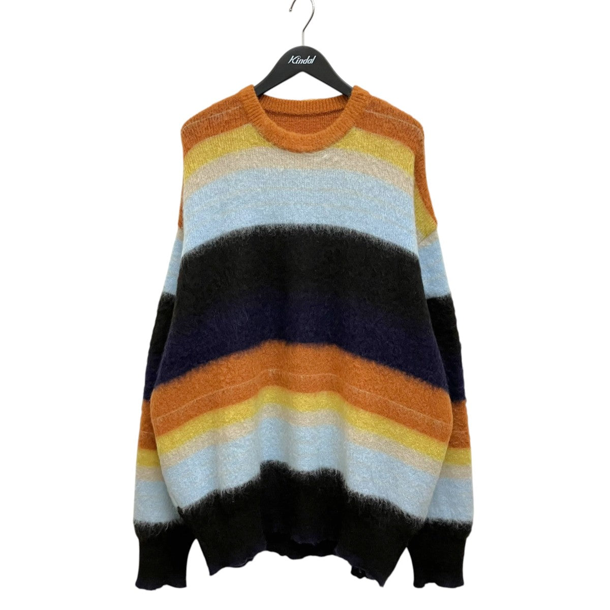 stein COLOR COMBINATION MOHAIR LSモヘア混ボーダーニットST.533-2 古着・中古-1枚目のアイテム画像