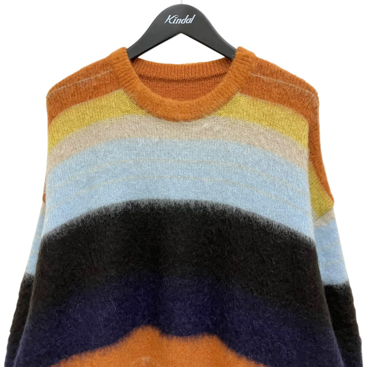 stein COLOR COMBINATION MOHAIR LSモヘア混ボーダーニットST.533-2 古着・中古-3枚目のアイテム画像