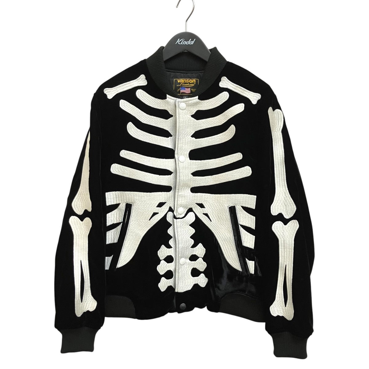 VANSON VELVETEEN BOMBER JACKET 古着・中古-1枚目のアイテム画像
