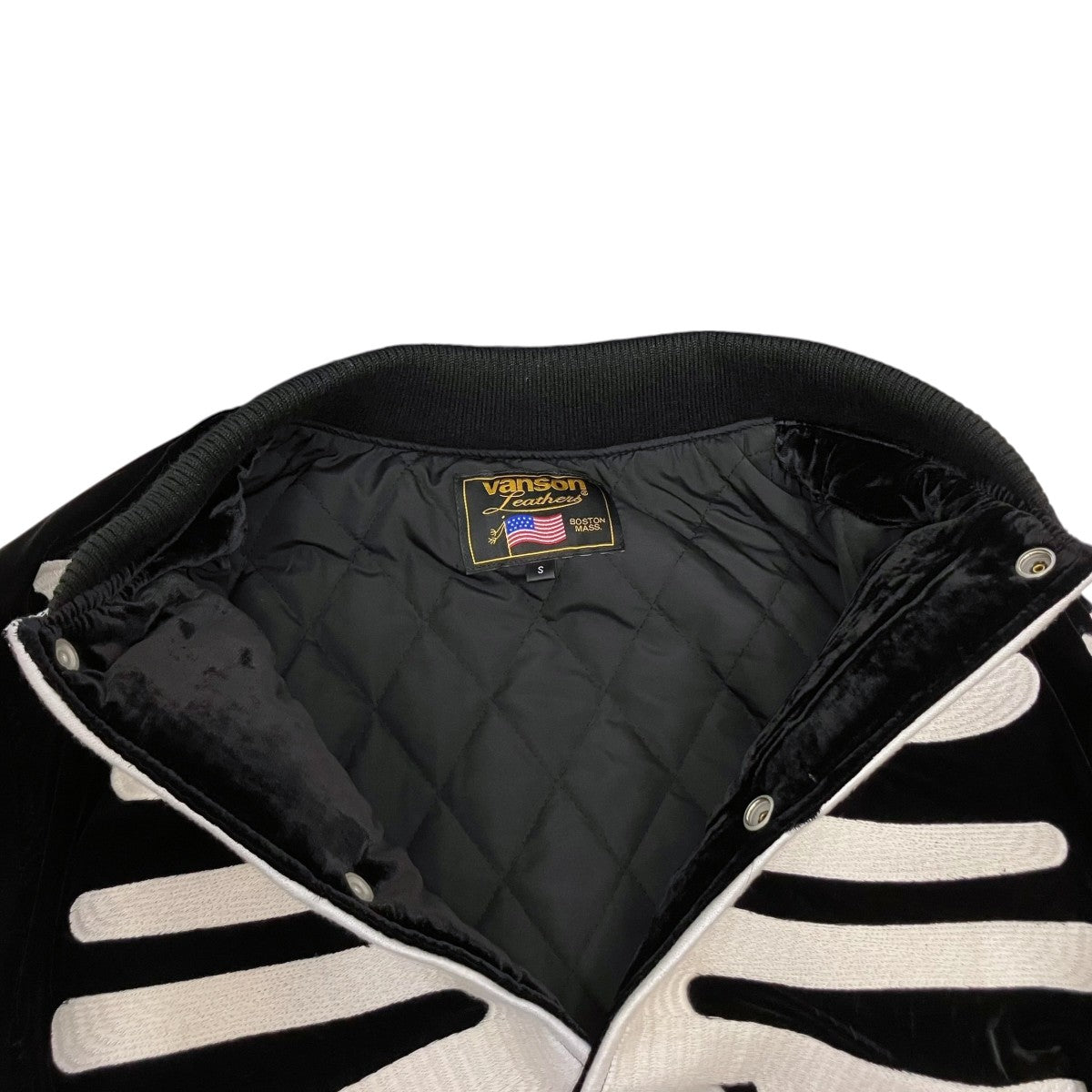 VANSON VELVETEEN BOMBER JACKET 古着・中古-5枚目のアイテム画像