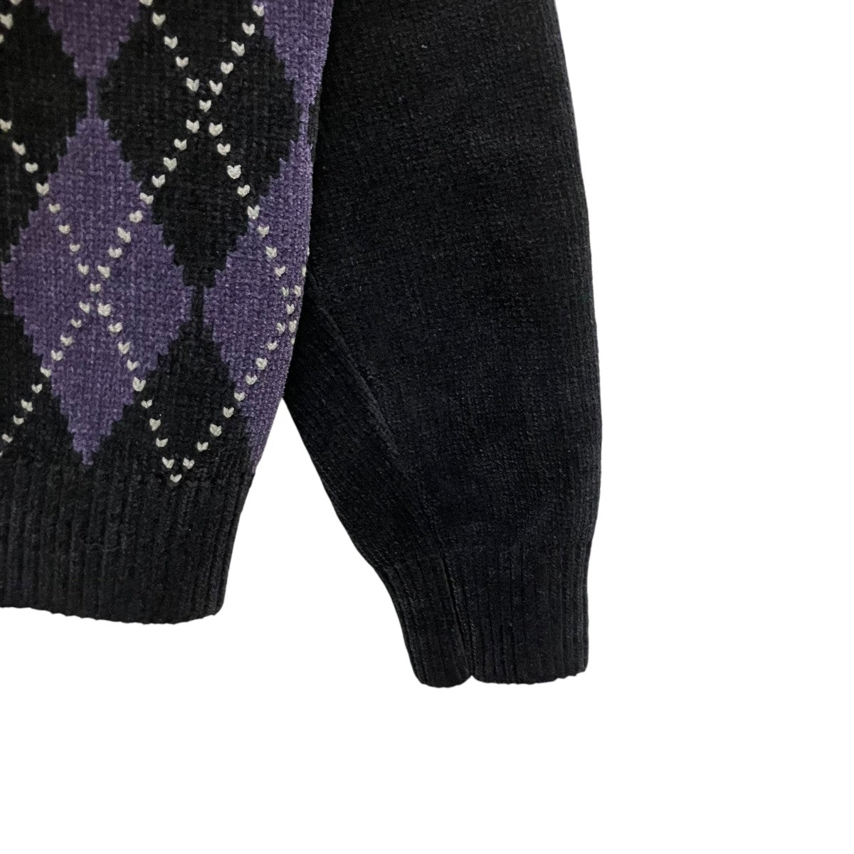 thisisneverthat Argyle Zip Knit Cardigan SE／SP01-010224 古着・中古-4枚目のアイテム画像