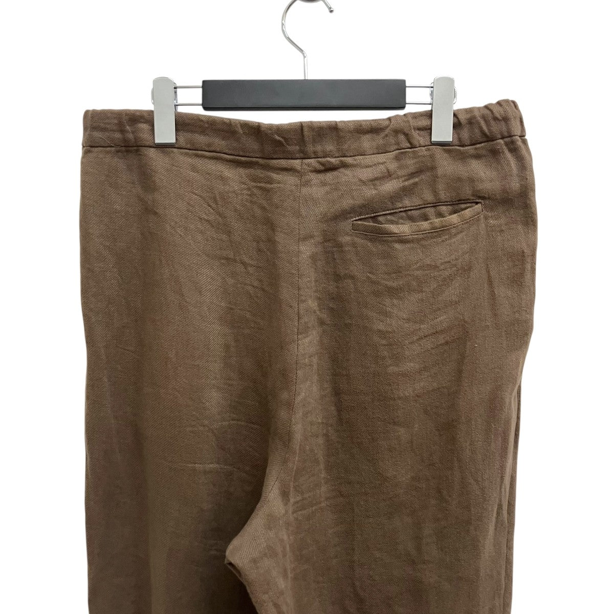 WASHED LINEN DRAWSTRING 2TUCK TROUSERSリネンパンツ0513011