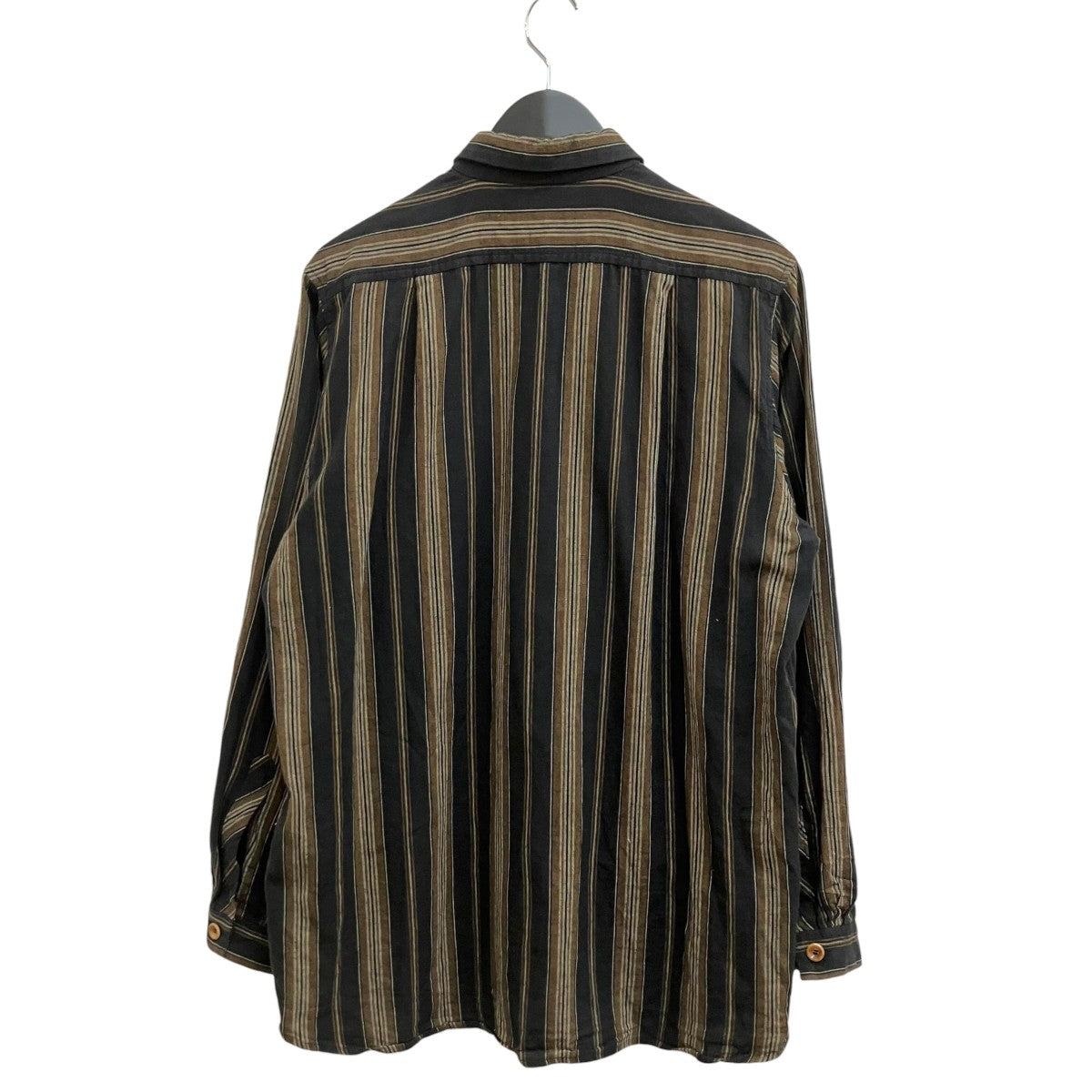 FARMERS STRIPED COTTON LINEN OLD STYLE SHIRT 0716027