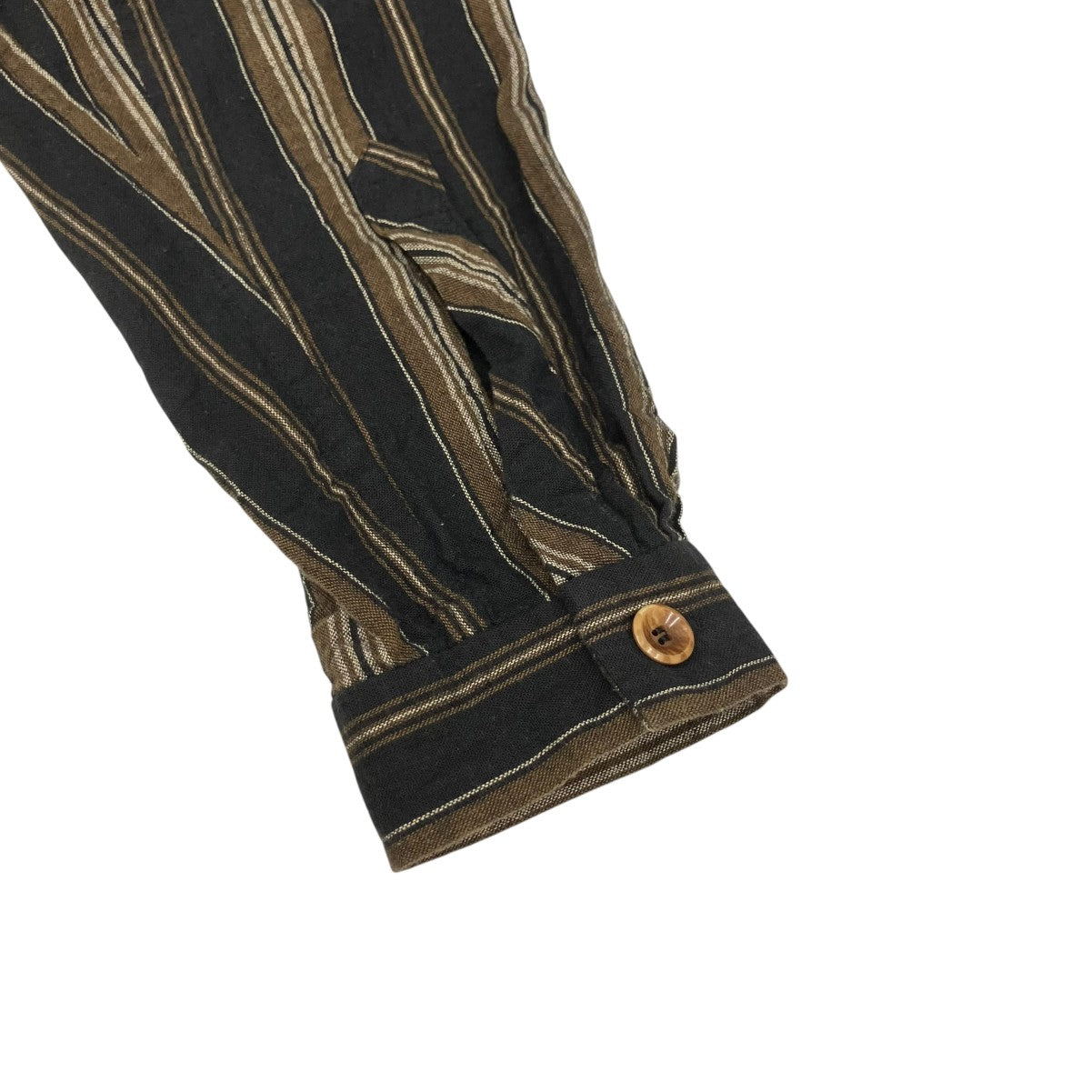 FARMERS STRIPED COTTON LINEN OLD STYLE SHIRT 0716027