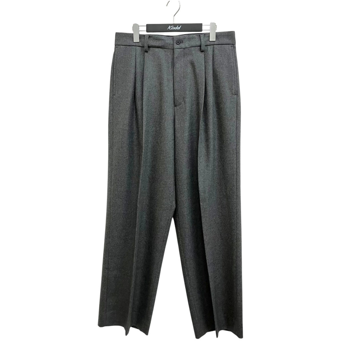 26AW COMPRESSED FLANNEL LONG WIDE TROUSERS ST．1603