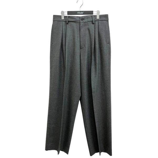 ssstein(シュタイン) 26AW COMPRESSED FLANNEL LONG WIDE TROUSERS ST
