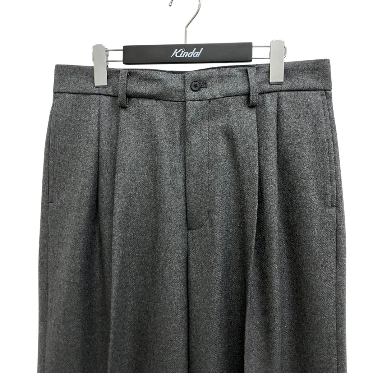 26AW COMPRESSED FLANNEL LONG WIDE TROUSERS ST．1603