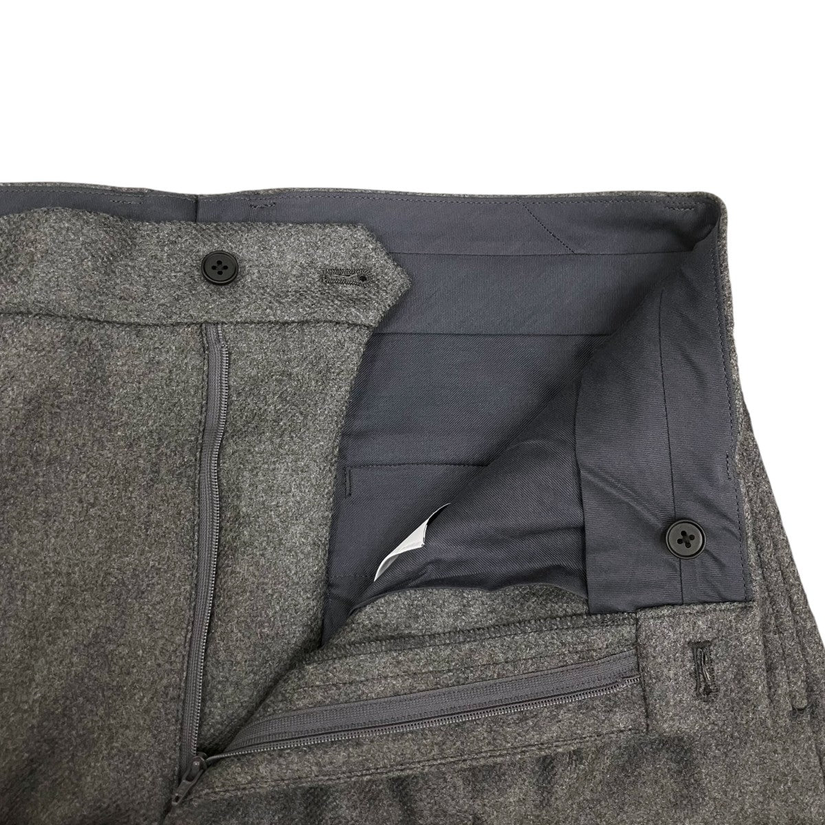 26AW COMPRESSED FLANNEL LONG WIDE TROUSERS ST．1603