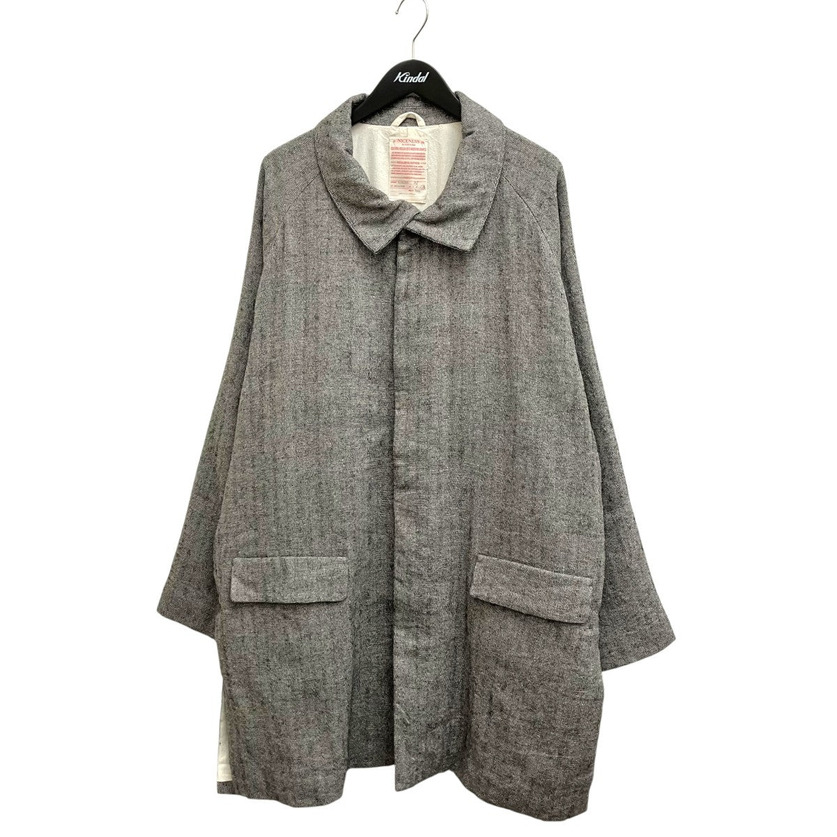 26AW H．CALDER Rover Coat ウールシルクヘリンボーンローバーコート NN-1402C18