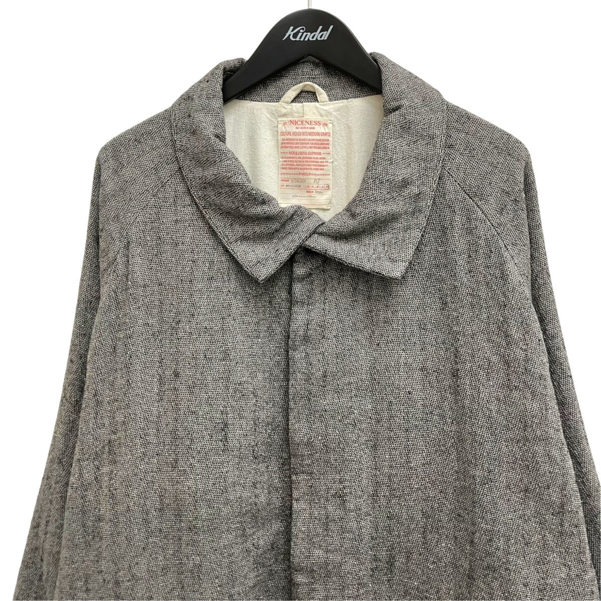 26AW H．CALDER Rover Coat ウールシルクヘリンボーンローバーコート NN-1402C18