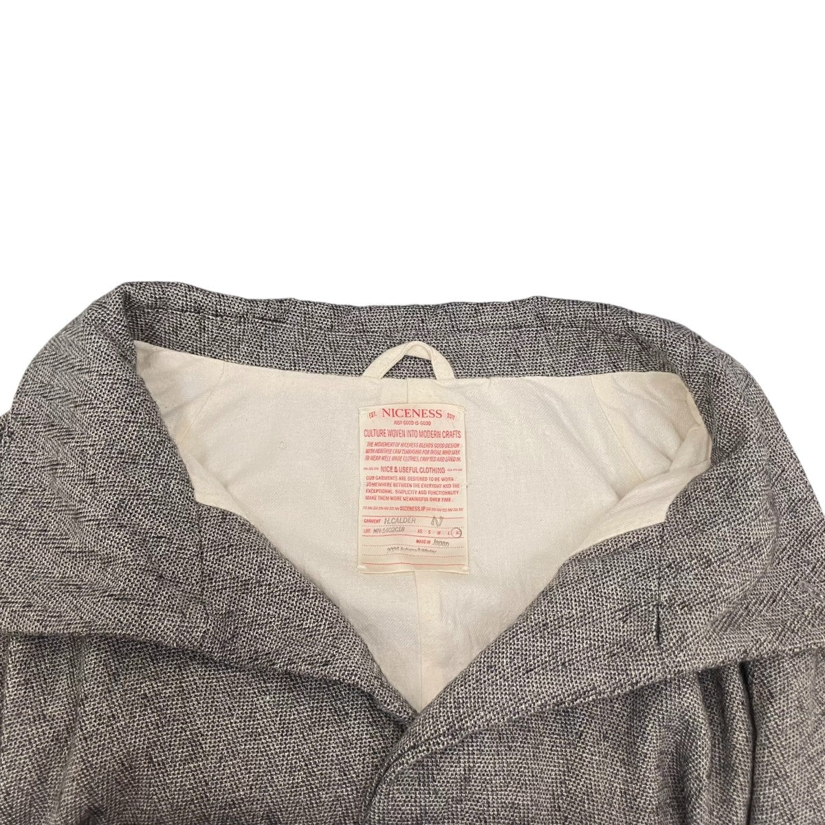 26AW H．CALDER Rover Coat ウールシルクヘリンボーンローバーコート NN-1402C18