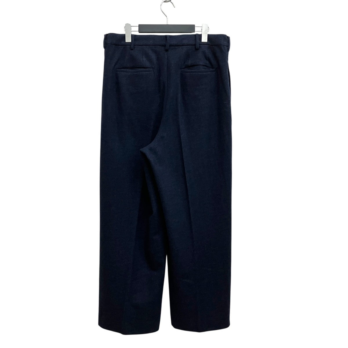 nonnotte Super120S Light Inlay Melton Wide Straight Trousers／ N-25A-049 古着・中古-2枚目のアイテム画像