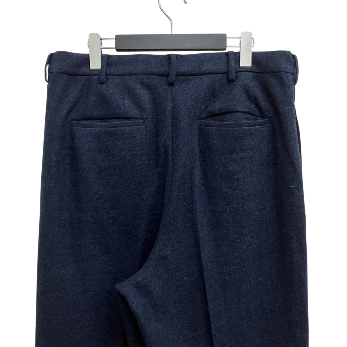 nonnotte Super120S Light Inlay Melton Wide Straight Trousers／ N-25A-049 古着・中古-4枚目のアイテム画像