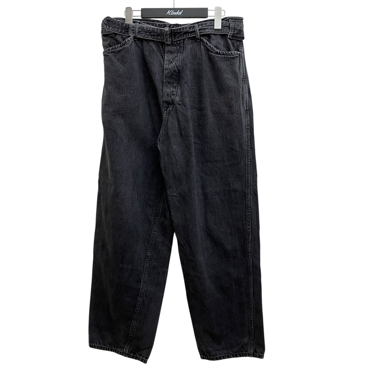 COMOLI ベルテッドデニムパンツ W03-03001 古着・中古-1枚目のアイテム画像