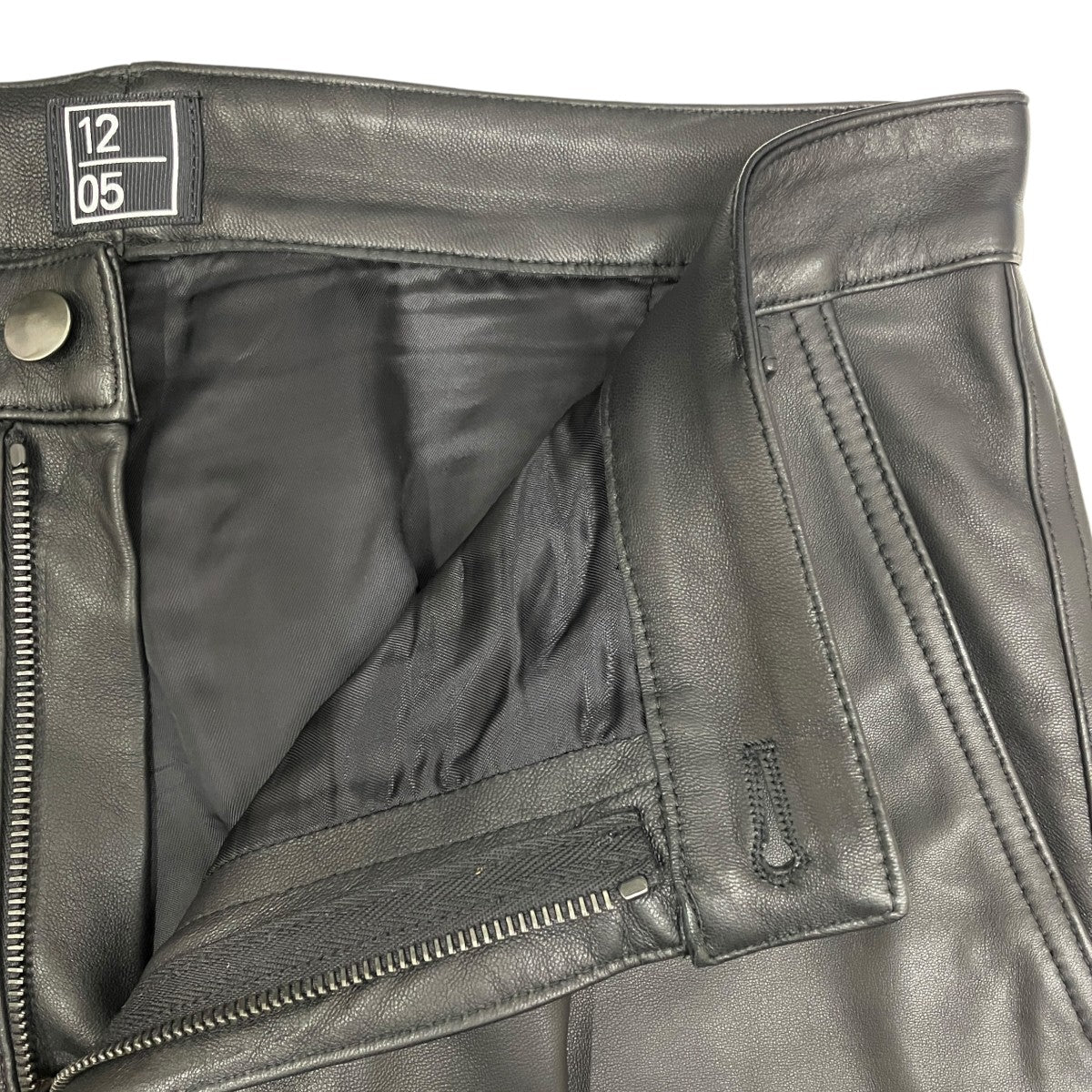 1205 Ex． CLOVE -L-レザーパンツ 古着・中古-7枚目のアイテム画像