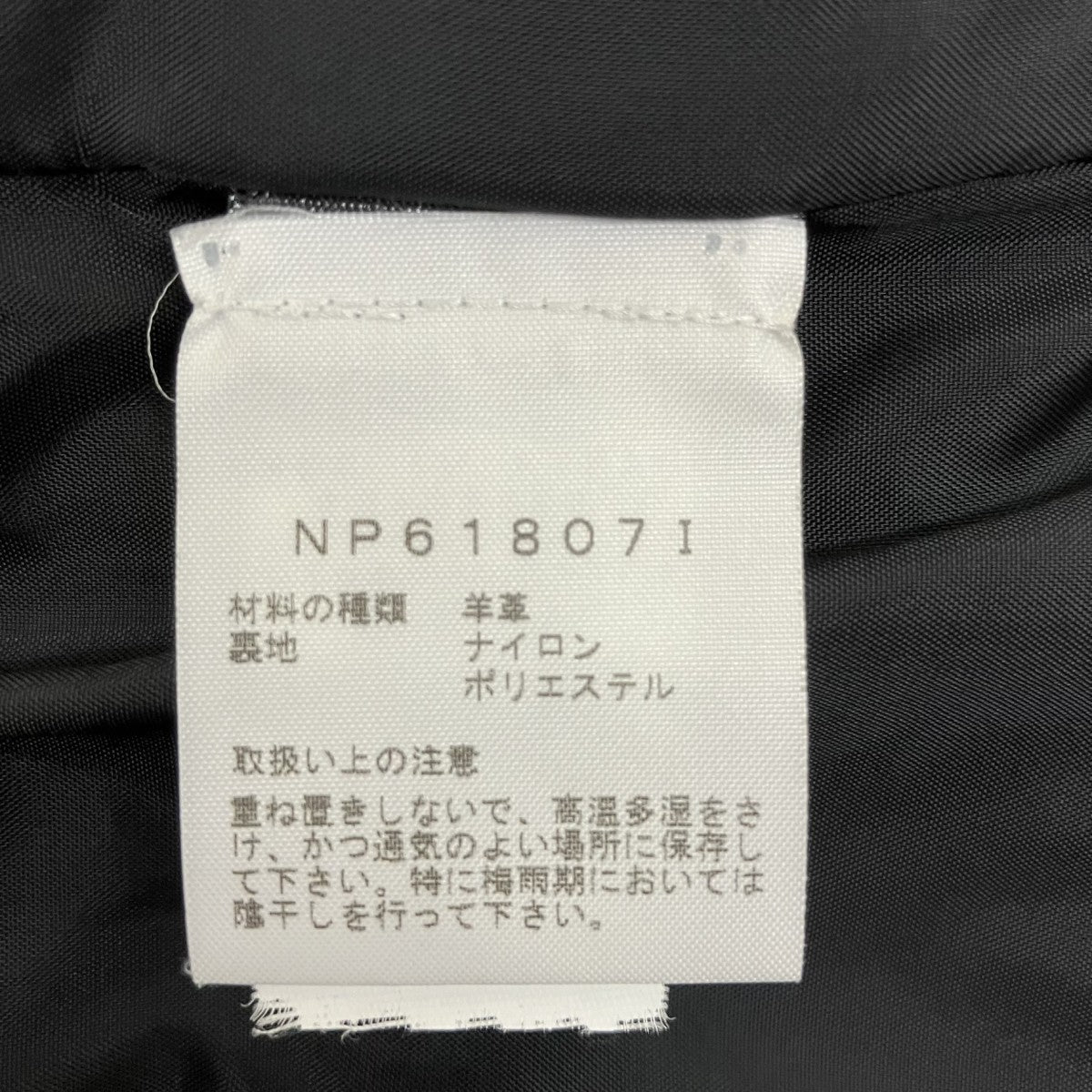 レザーマウンテンパーカーNP61807I