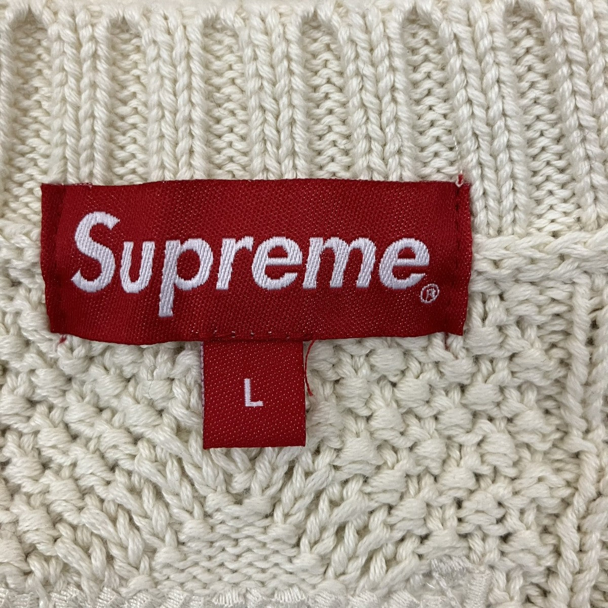 Kurt Cobain Sweaterプリントケーブルニット