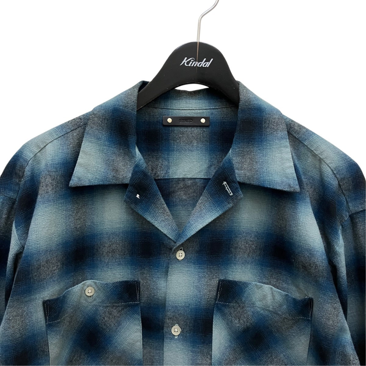 MINEDENIM C．Flannel Ombre Open Collar SH長袖シャツ2509-5004-37-022 古着・中古-2枚目のアイテム画像