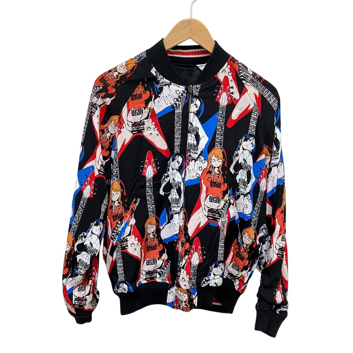 Hysteric Glamour x ONE PIECE Nami Flying V Embroidered Sukajan Jacketリバーシブルスタジャン02253AB17 古着・中古-2枚目のアイテム画像