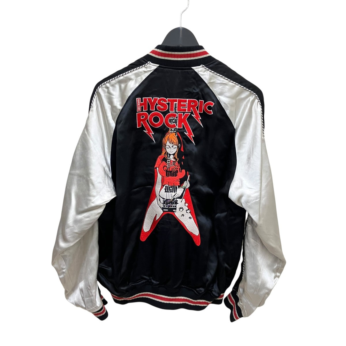Hysteric Glamour x ONE PIECE Nami Flying V Embroidered Sukajan Jacketリバーシブルスタジャン02253AB17 古着・中古-4枚目のアイテム画像