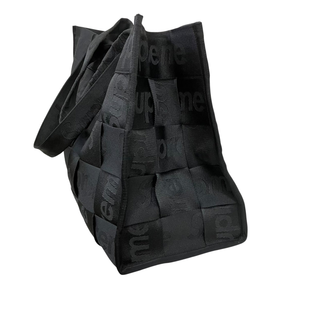 Supreme(シュプリーム) Woven LARGE TOTEトートバッグ ブラック