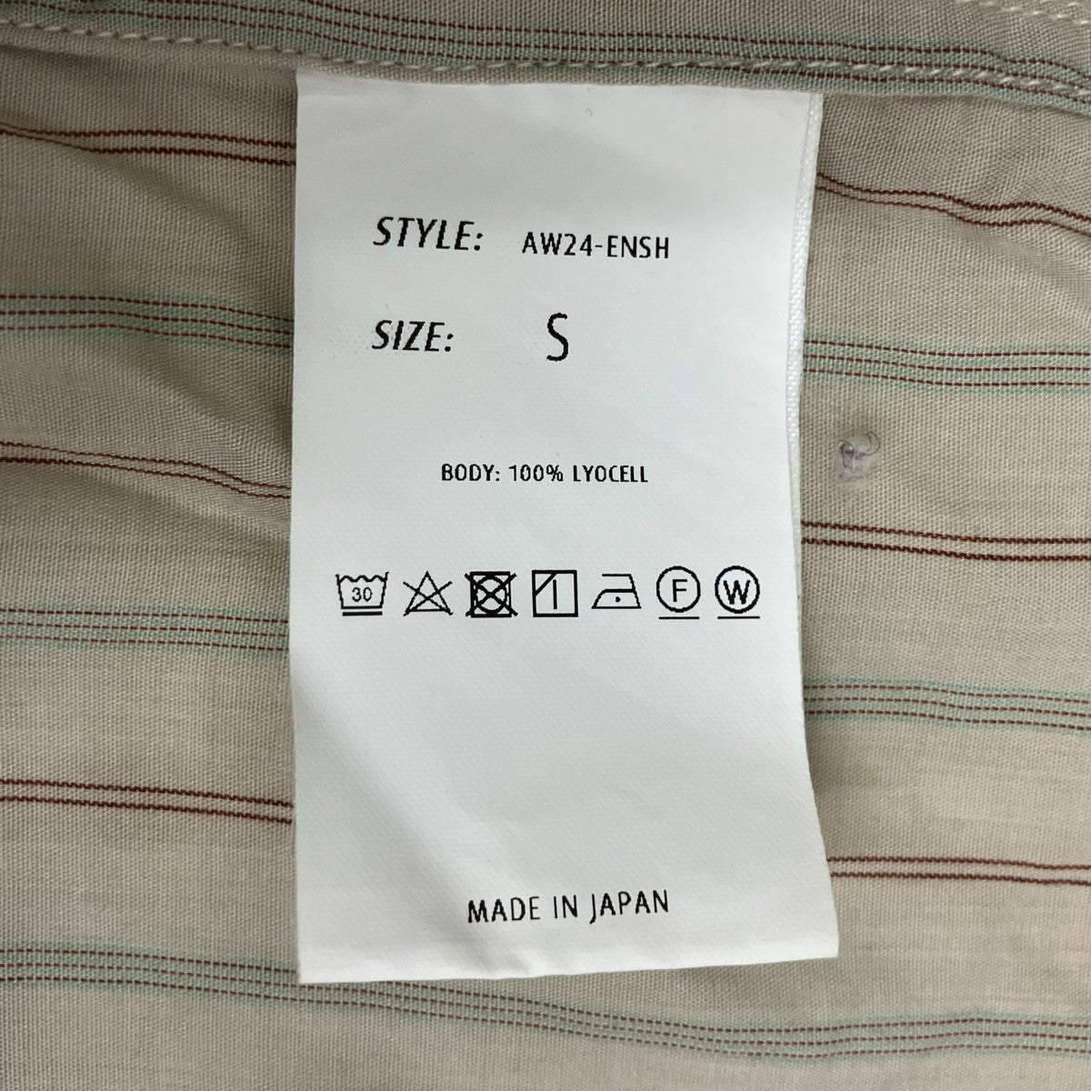 ENCOMING ストライプシャツAW24-ENSH 古着・中古-7枚目のアイテム画像