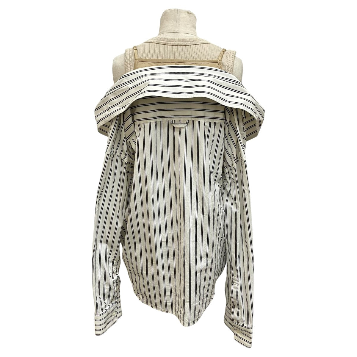 Maison MIHARA YASUHIRO LAYERED STRIPE SHIRTS B16SH181 古着・中古-2枚目のアイテム画像