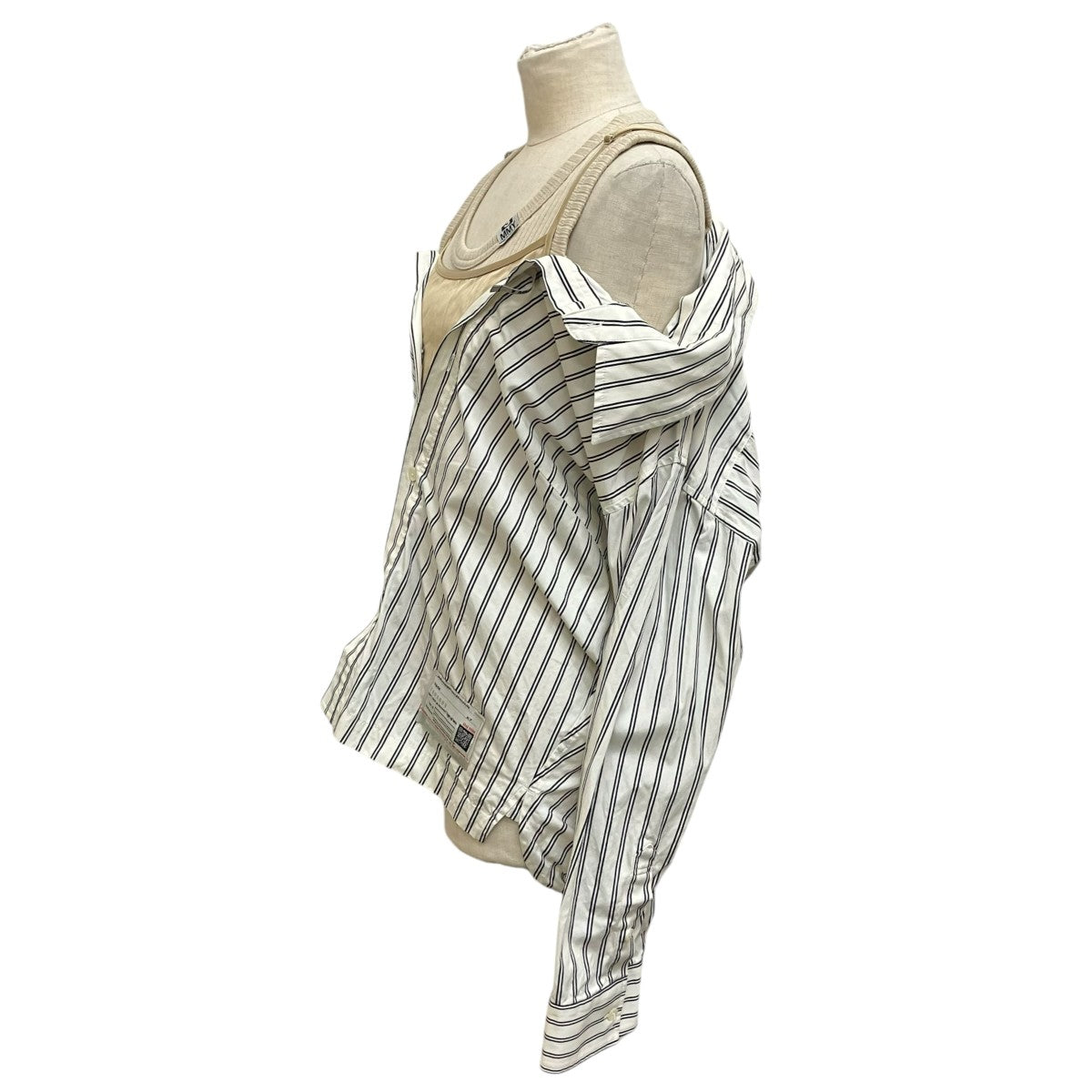 Maison MIHARA YASUHIRO LAYERED STRIPE SHIRTS B16SH181 古着・中古-3枚目のアイテム画像