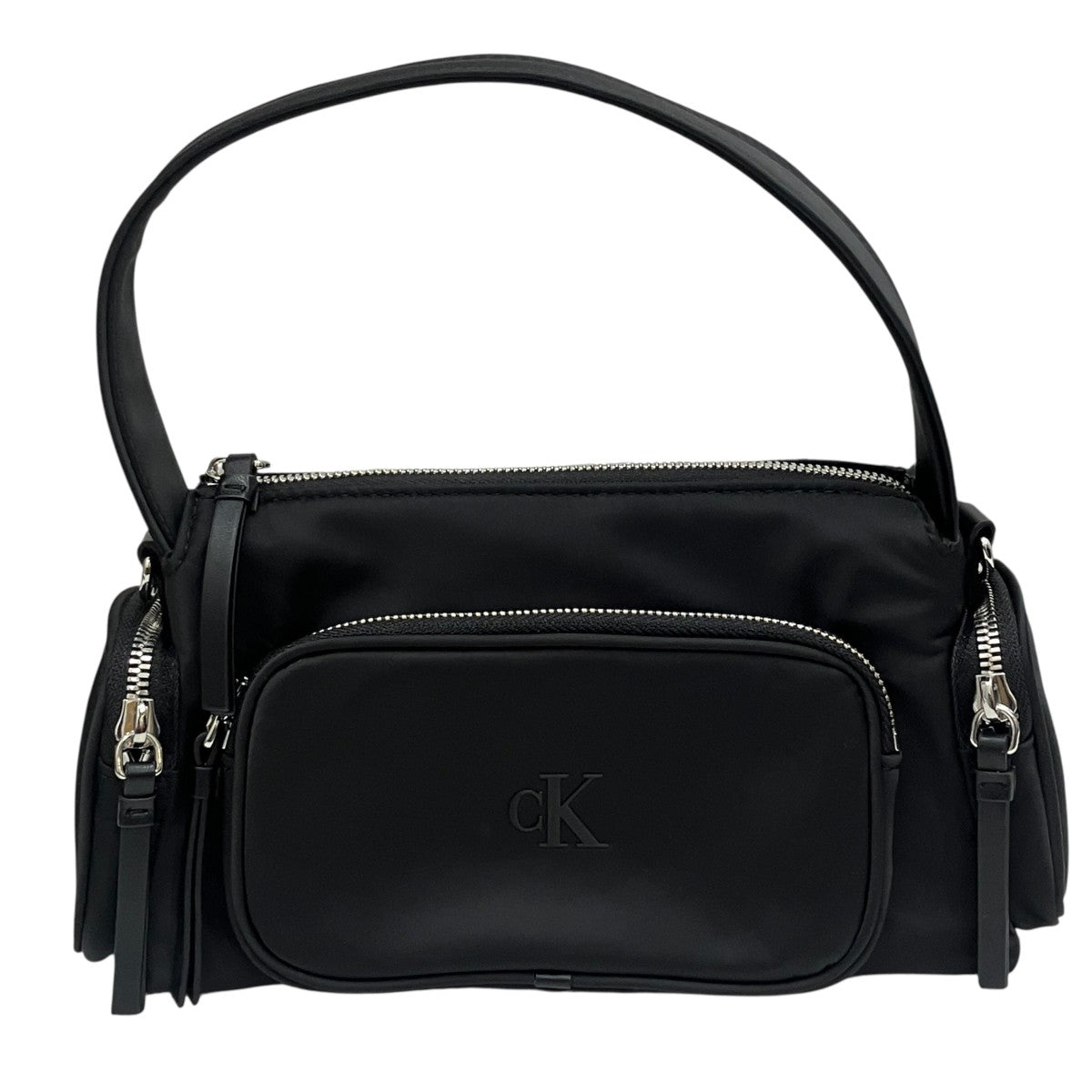 Calvin Klein Womens Pocket Nylon Crossover Bag2WAYバッグ4F3132G 古着・中古-1枚目のアイテム画像