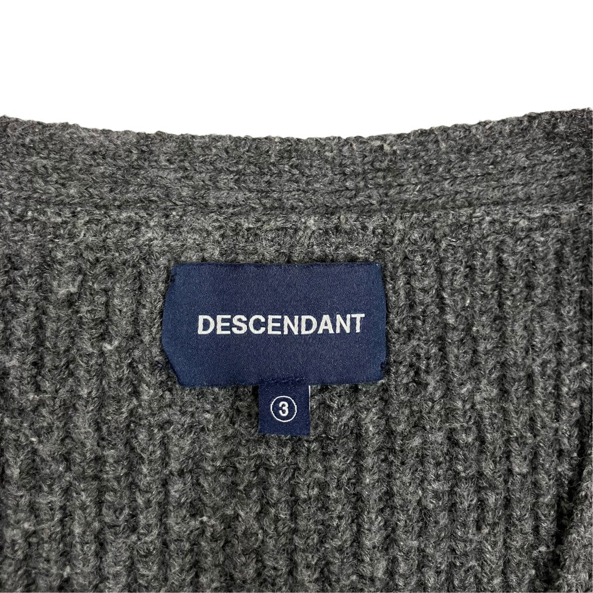 DESCENDANT ニットカーディガン 古着・中古-5枚目のアイテム画像